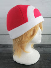 Load image into Gallery viewer, Red and Green Trainer Fleece Hat - Ready to Ship Halloween Costume
