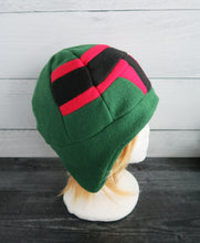 Load image into Gallery viewer, Green Space Helmet Fleece Hat - Ready to Ship Halloween Costume
