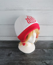Load image into Gallery viewer, Fire Fleece Hat - Ready to Ship Halloween Costume
