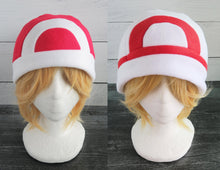 Load image into Gallery viewer, Red and Green Trainer - Fleece Hat - Ready to Ship Halloween Costume
