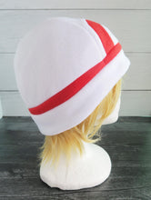 Load image into Gallery viewer, Red and Green Trainer - Fleece Hat - Ready to Ship Halloween Costume
