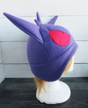 Load image into Gallery viewer, Gengar Fleece Hat - Ready to Ship Halloween Costume
