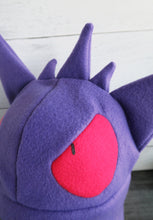 Load image into Gallery viewer, Gengar Fleece Hat - Ready to Ship Halloween Costume
