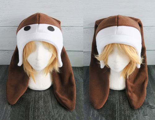 Genji Animal Crossing cosplay costume Bunny Fleece Hat New Horizons