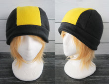 Load image into Gallery viewer, Gold Silver Trainer Fleece Hat - Ready to Ship Halloween Costume
