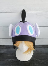 Load image into Gallery viewer, Goth Fleece Hat - Ready to Ship Halloween Costume

