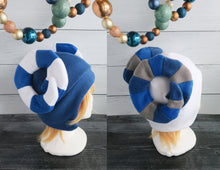 Load image into Gallery viewer, Custom Hanukkah Horns Fleece Hat
