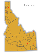 Load image into Gallery viewer, Idaho State Map Print
