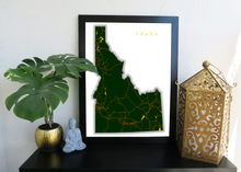 Load image into Gallery viewer, Idaho State Map Print
