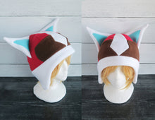 Load image into Gallery viewer, Kid Cat Fleece Hat - Ready to Ship Halloween Costume
