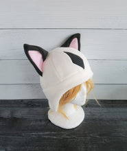 Load image into Gallery viewer, Diamond Cat Fleece Hat - Ready to Ship Halloween Costume
