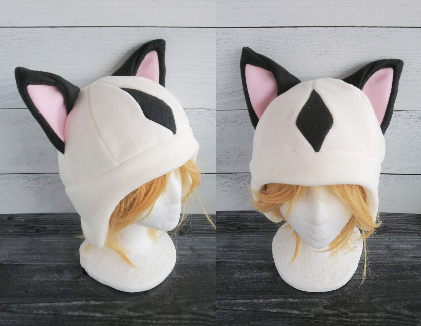Diamond Cat Fleece Hat - Ready to Ship Halloween Costume