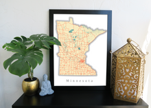 Load image into Gallery viewer, Custom State Map Print
