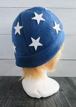 Load image into Gallery viewer, Star Fleece Hat - Felt Stars - Ready to Ship Halloween Costume
