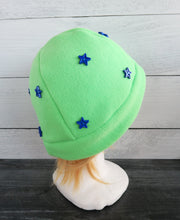 Load image into Gallery viewer, Star Fleece Hat - Plastic Stars
