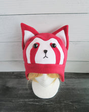 Load image into Gallery viewer, Red Panda Fleece Hat - Ready to Ship Halloween Costume

