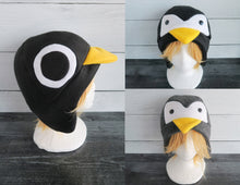 Load image into Gallery viewer, Penguins Fleece Hat - Ready to Ship Halloween Costume
