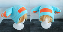 Load image into Gallery viewer, Blue Elephant Ears Fleece Hat - Ready to Ship Halloween Costume
