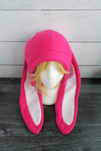 Load image into Gallery viewer, Long Eared Bunny Fleece Hat - Ready to Ship Halloween Costume

