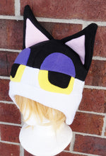 Load image into Gallery viewer, Punchy Cat Fleece Hat - Ready to Ship Halloween Costume
