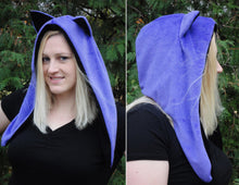 Load image into Gallery viewer, Purple Fox Hood - Ready to Ship Halloween Costume
