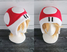Load image into Gallery viewer, Mushroom and Toad Fleece Hat
