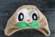 Load image into Gallery viewer, Owlet Fleece Hat - Ready to Ship Halloween Costume
