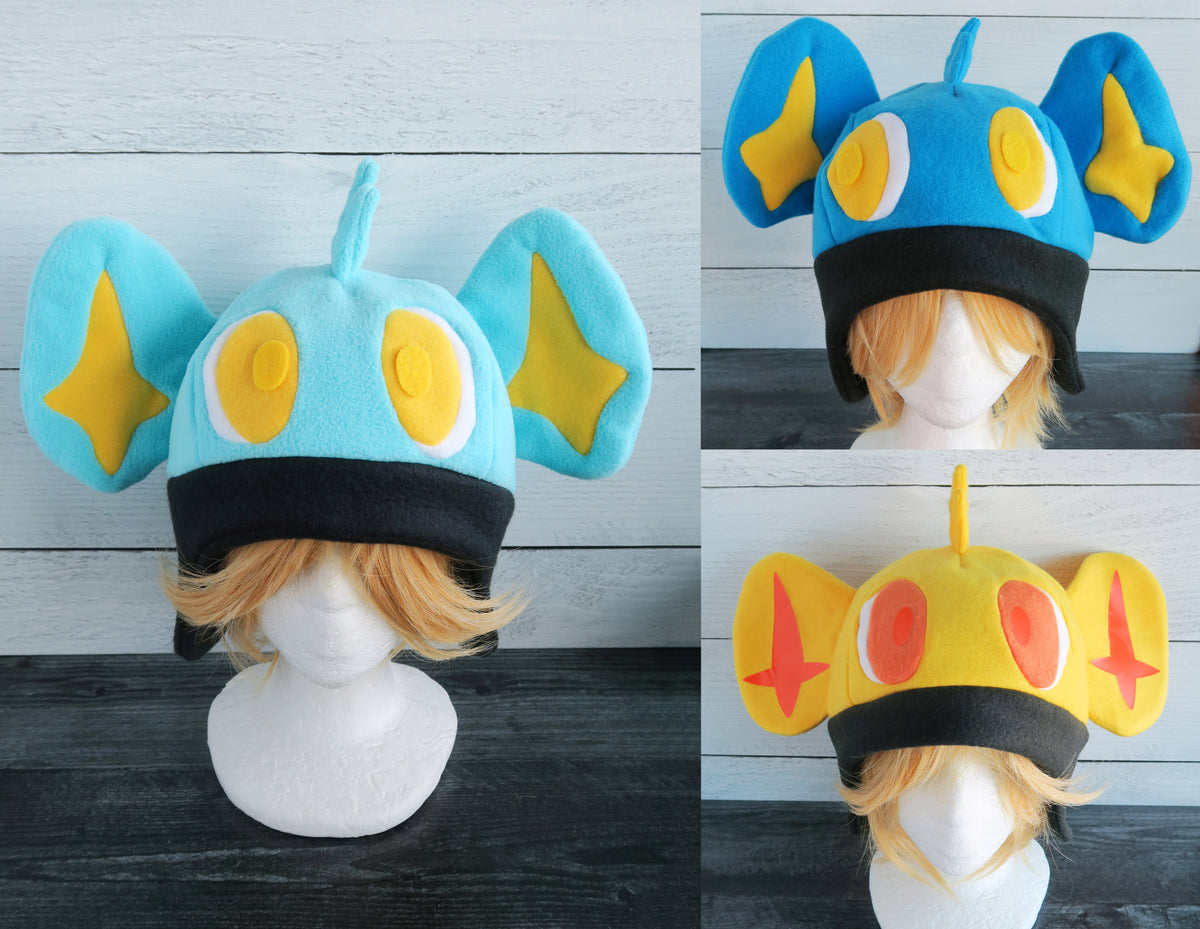 Yellow-Blue Lion Fleece Hat – Akiseo