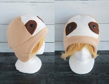 Load image into Gallery viewer, Sloth Hat - Animal Fleece Hat - Ready to Ship Halloween Costume
