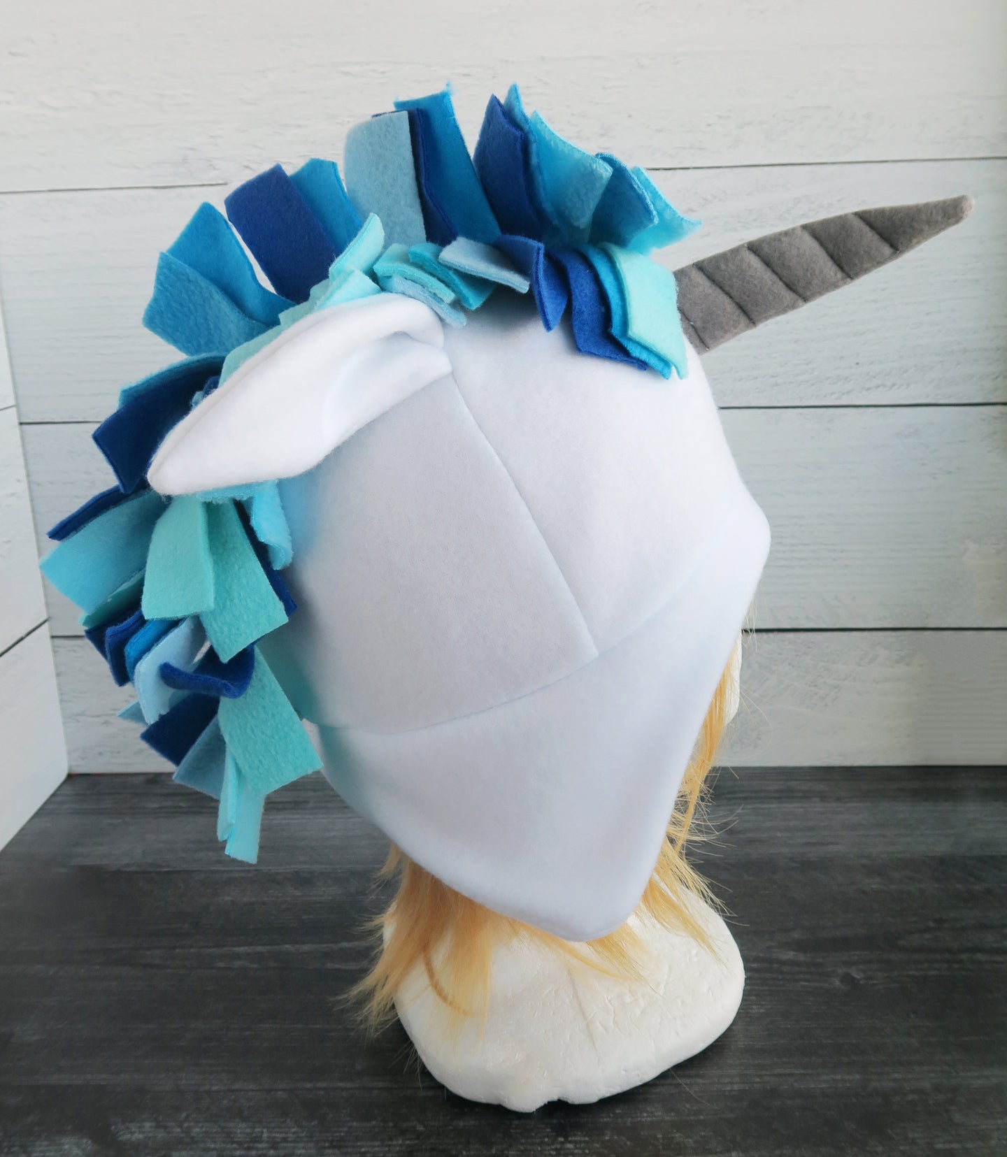 Blue Unicorn Fleece Hat