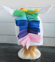 Load image into Gallery viewer, Custom Unicorn Fleece Hat - Ready to Ship Halloween Costume
