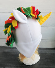 Load image into Gallery viewer, Jungle Unicorn Fleece Hat - Ready to Ship Halloween Costume
