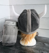 Load image into Gallery viewer, Vikings Helmet Fleece Hat
