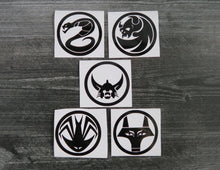 Load image into Gallery viewer, SET of 5 - Warlords Armor - Decals/Stickers
