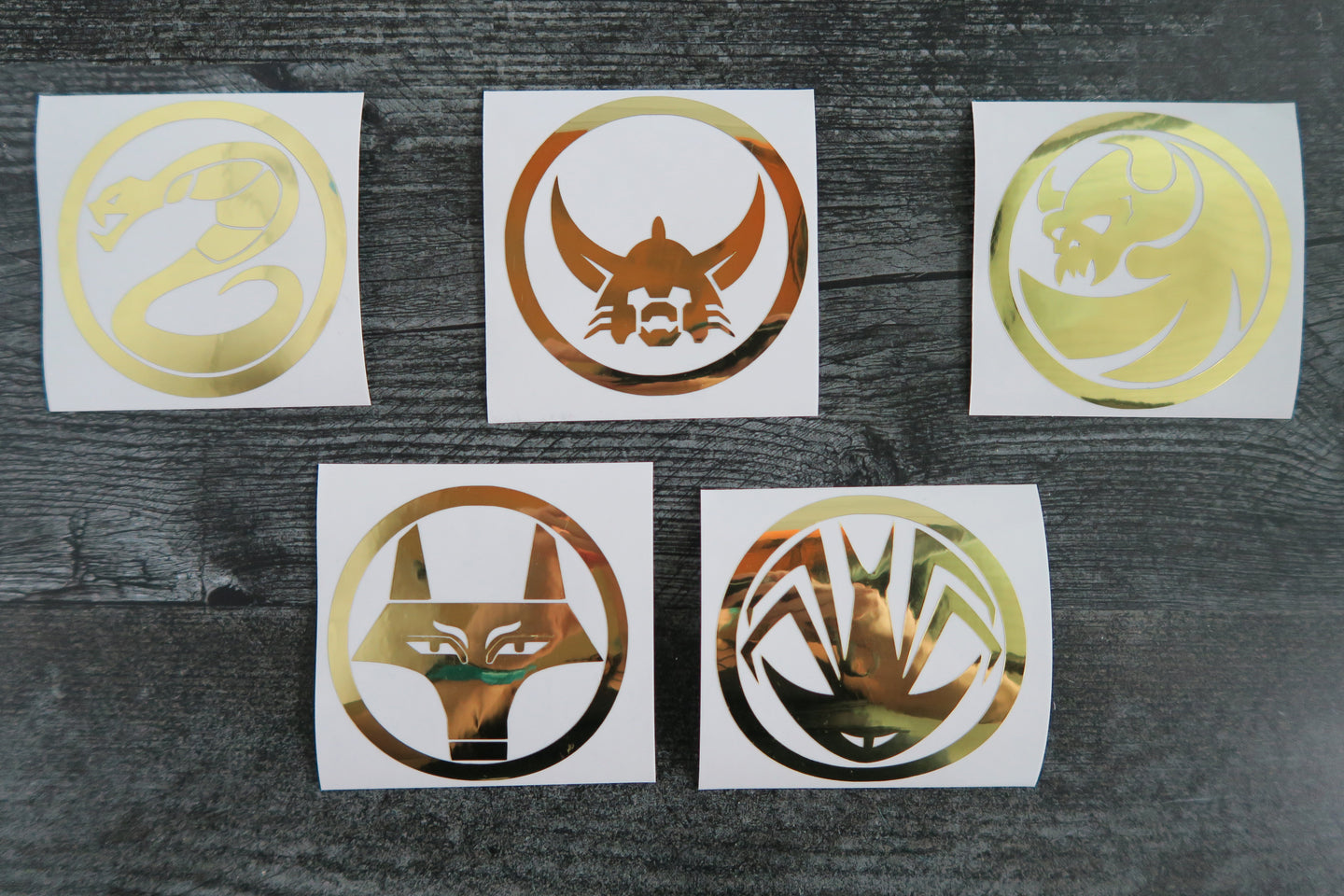 SET of 5 - Warlords Armor - Decals/Stickers