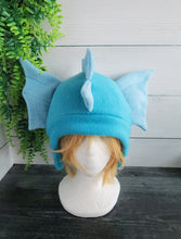 Load image into Gallery viewer, Sea Serpent Hat - Water Dragon Hat - Kelp Dragon Fleece Hat - Ready to Ship Halloween Costume

