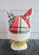 Load image into Gallery viewer, White Christmas Cat Fleece Hat - Sherpa Hat
