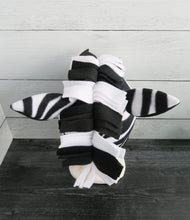 Load image into Gallery viewer, Zebra with Mane Fleece Hat - Ready to Ship Halloween Costume
