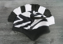 Load image into Gallery viewer, Zebra with Mane Fleece Hat - Ready to Ship Halloween Costume
